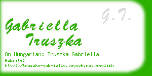 gabriella truszka business card